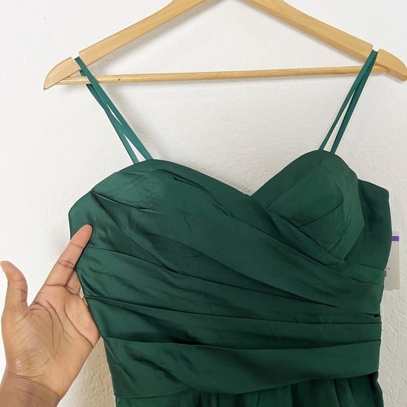 La Femme Strapless Slit Satin Ballgown - Picture 7 of 10
